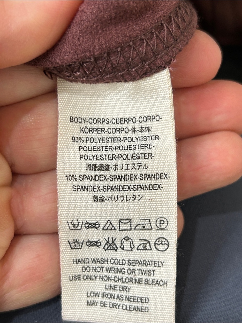 FREE PEOPLE Vegan Faux Suede Leggings Wine Burgundy Size 30 - Picture 10 of 12